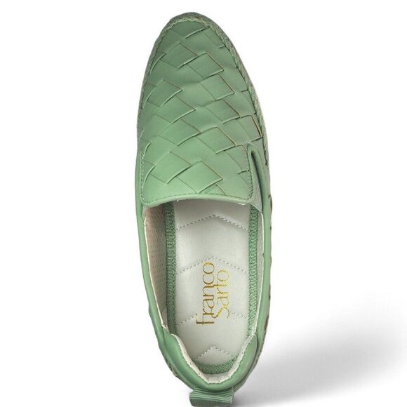 Franco Sarto Homer 3 Platform Woven Slip-on Sneakers "Spearmint" Women's 6M - Picture 9 of 11